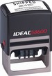 5860D IDEAL Plastic Self-Inking Die Plate Dater 1-5/8"x2-1/2"