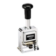 32067 IDEAL Deluxe Metal Automatic Numbering Machine 6-Wheels