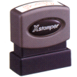 Xstamper Pre-Inked Two-Color Stock Title Stamp